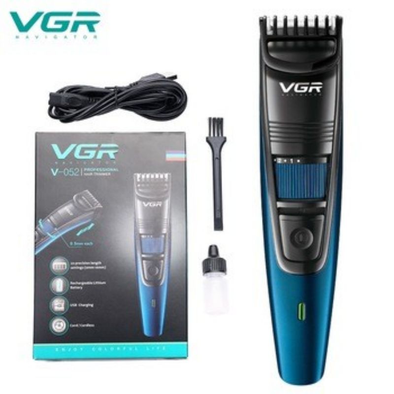 Usb Vgr Waterproof Men Hair Clipper V-052 Electric Trimmer Shaver Beard Machine Pencukur Mesin Gunting Rambut ,