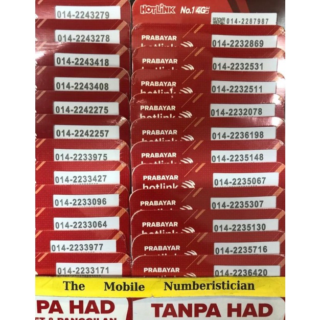 Maxis Hotlink Vip Special Prepaid Number Simcard 014(233) Shopee