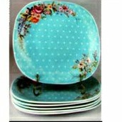 6pcs.11"Buffet Plate/Dinner Plate.. Heidi.Heat Resistant Opall glass.