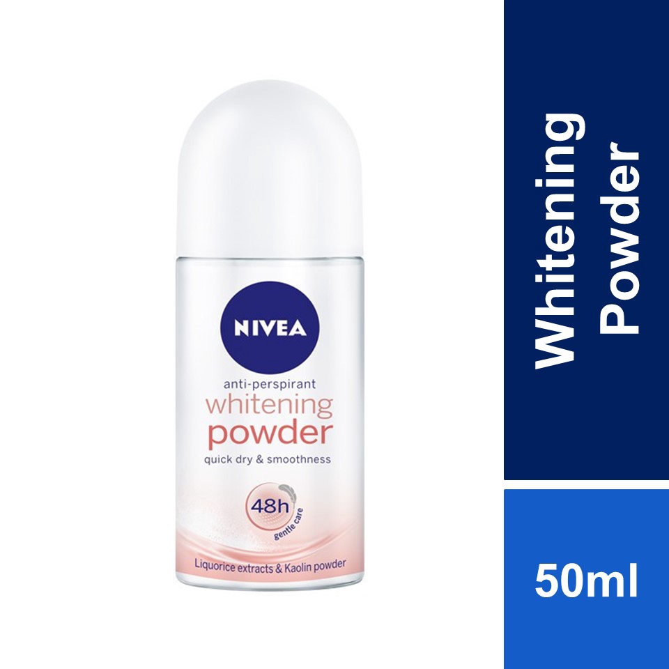 NIVEA Deodorant Female Whitening Powder Roll On (50ml) Shopee Malaysia