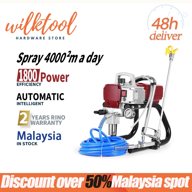 FUNTECK 15M X 1/4 In. Airless Paint Sprayer Hose For Wagner Titan Graco Sprayer 4300 PSI (Blue - View #14