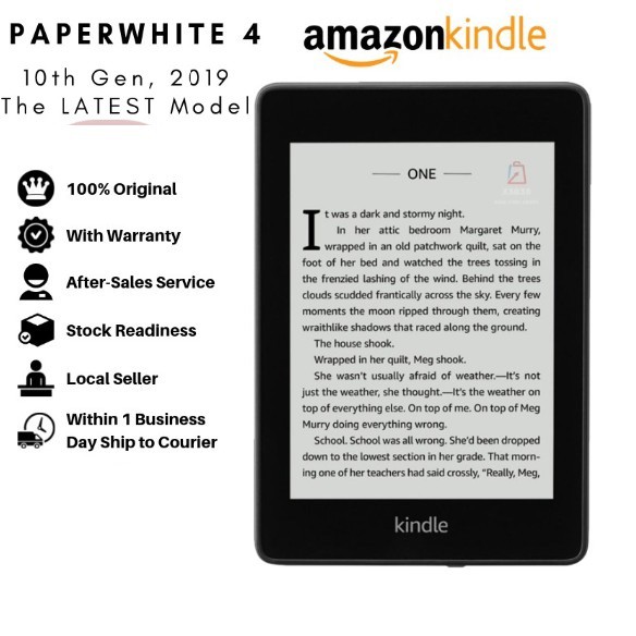 Kindle Kindle Paperwhite 19 10th Generation E Reader 6 With Built In Light Wi Fi 4g Lte Wifi Shopee Malaysia