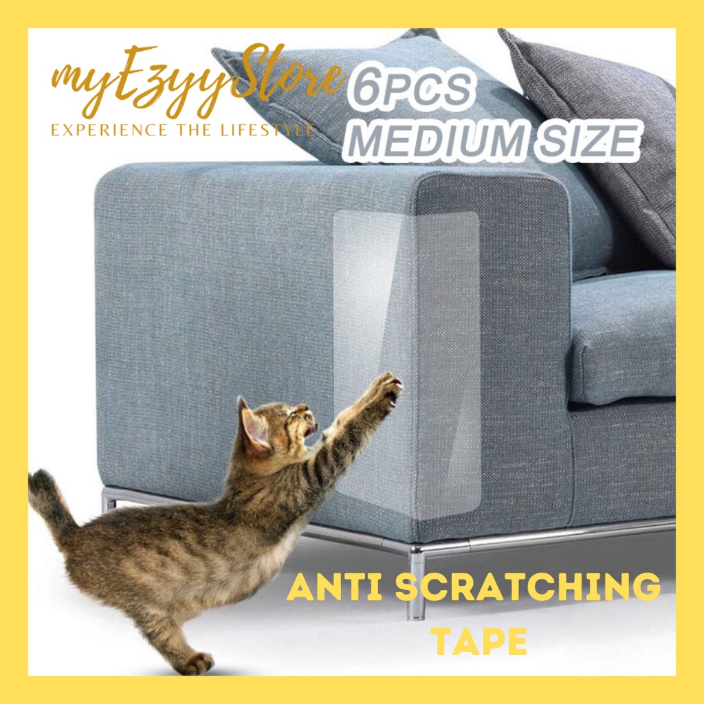 Tostar 6 Pcs Cat Scratching Guards Anti Cat Scratching Deterrent Tape