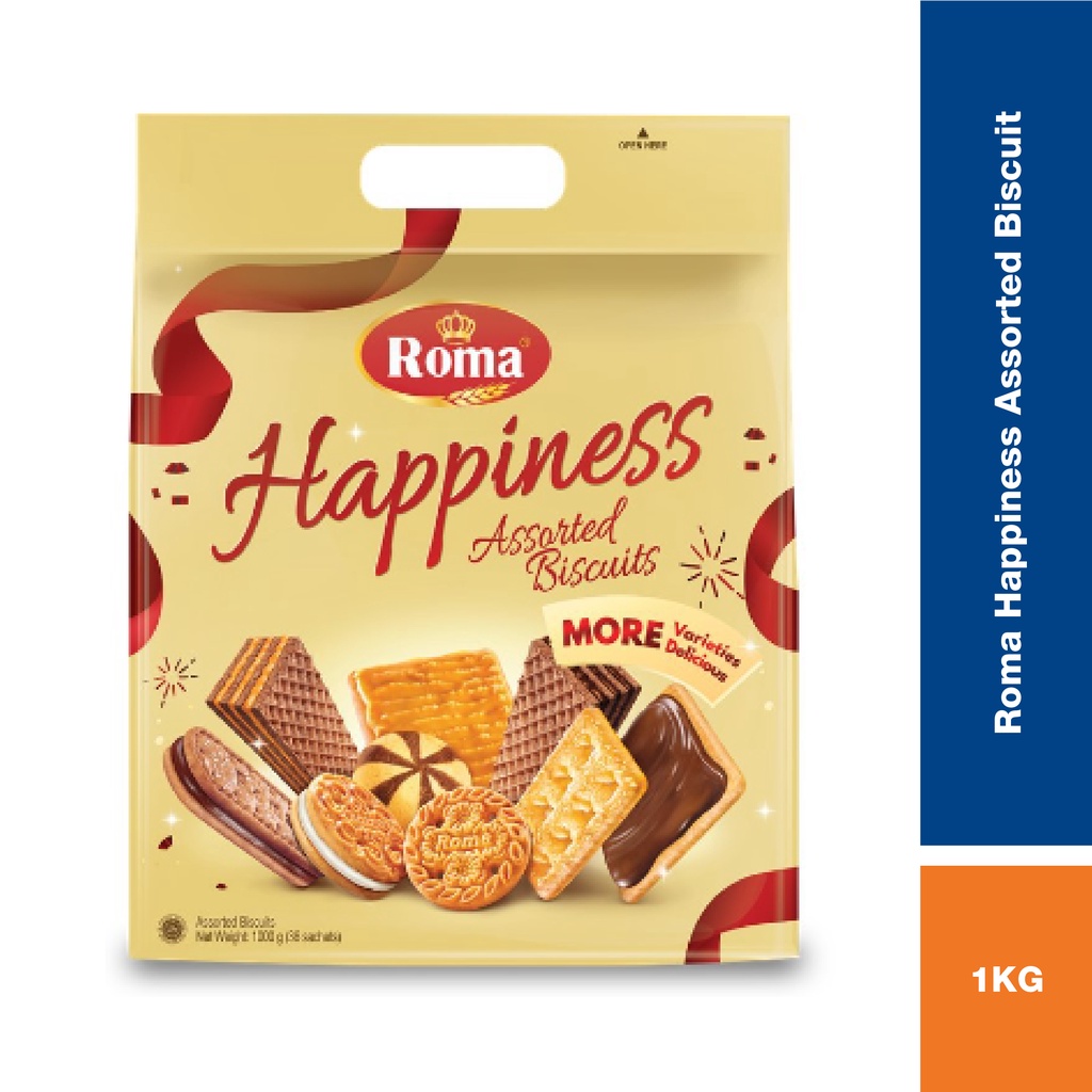 Roma Happiness Assorted Biscuit Family Pack 1KG Biscuit Shopee Malaysia