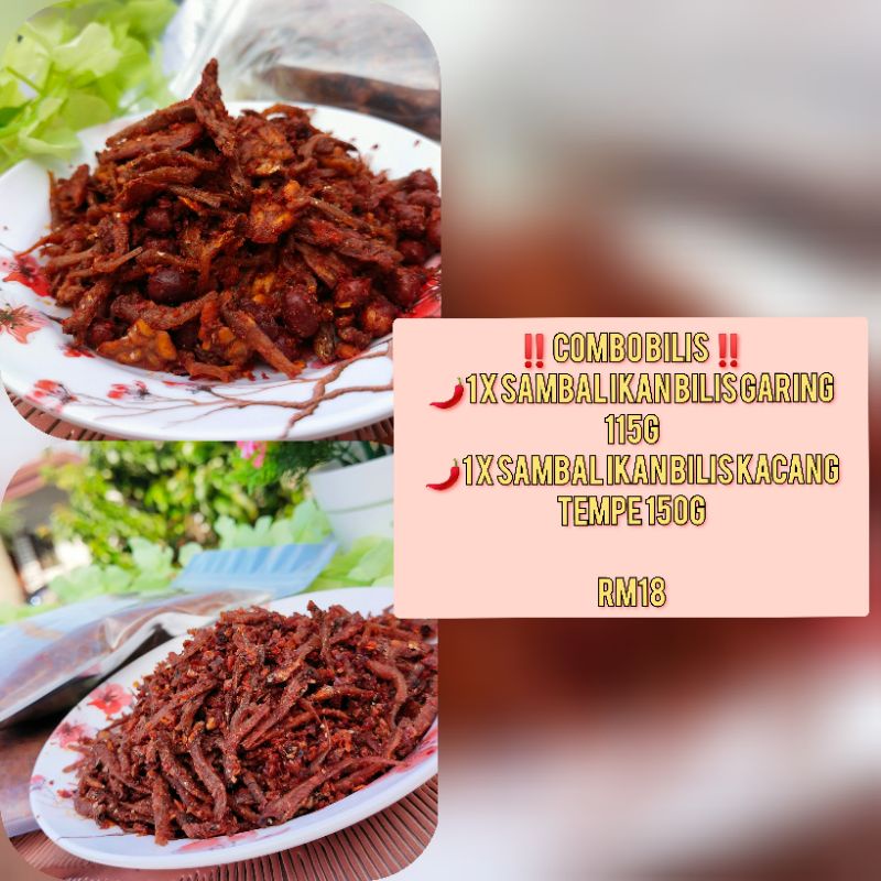 Buy Combo Bilis Sambal Ikan Bilis Garing Sambal Ikan Bilis Kacang Tempe Garing Seetracker Malaysia
