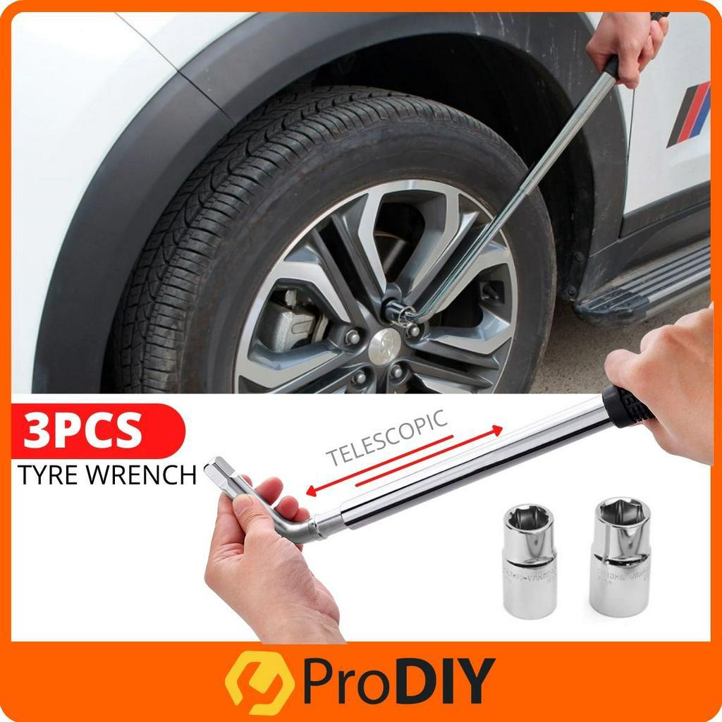 Car Tire Wrench Retractable Tire Auto Repair Wrench Tire Kit Telescoping Lug Socket Wrench Spanner Car Repair Tools 