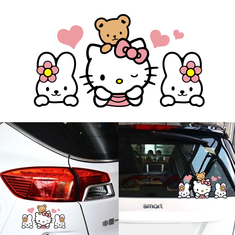 hello kitty bumper sticker