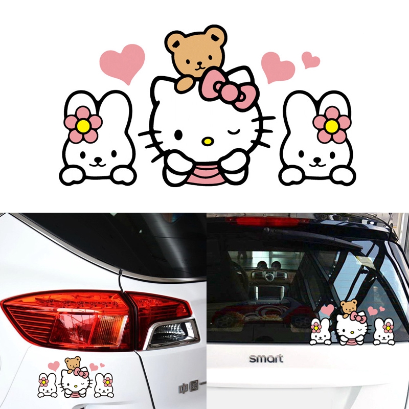 hello kitty bumper sticker