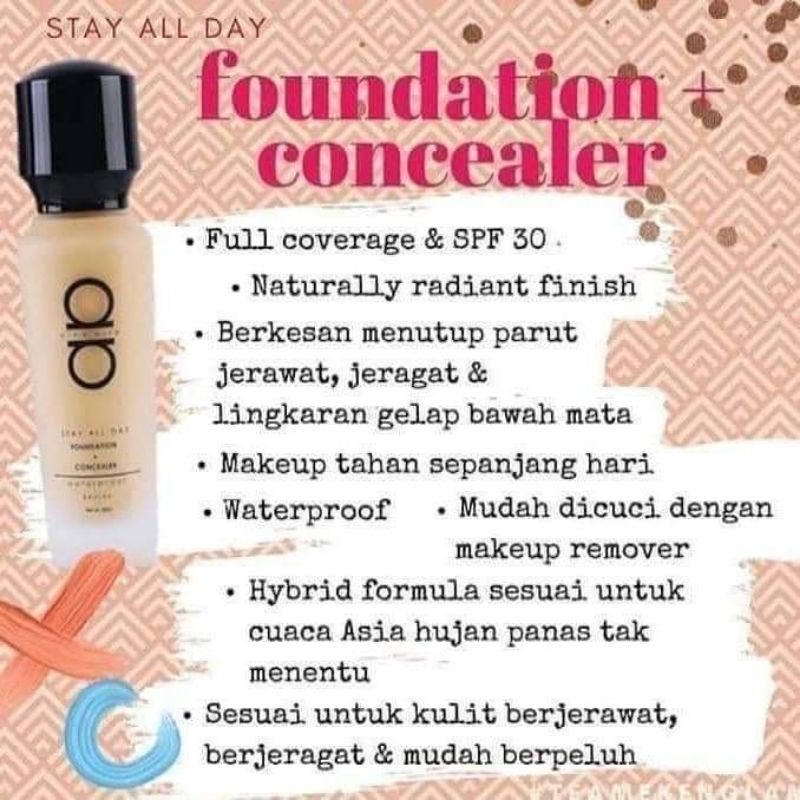 Foundation Concealer Waterproof Shopee Malaysia