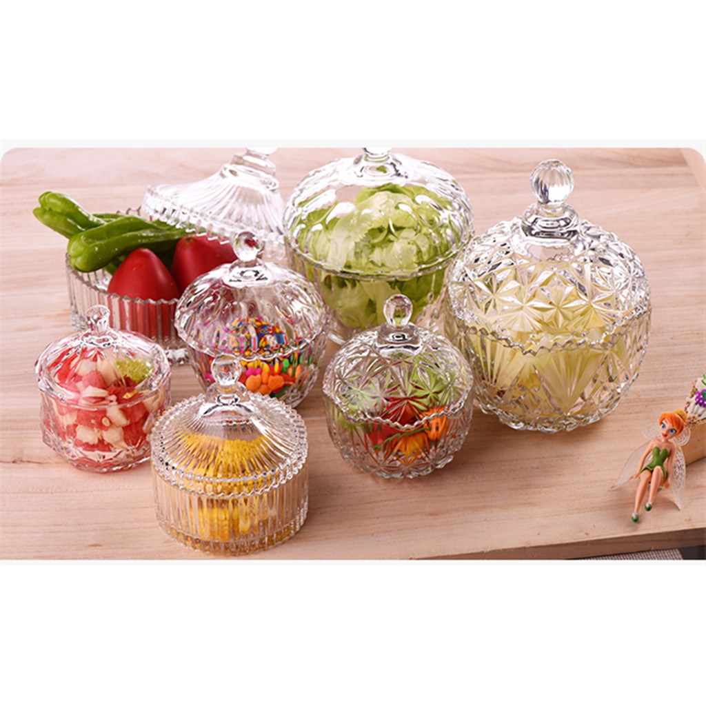 (READY STOCK) Crystal Bowl/Candy Glass/Glassware/Organiser/ Bekas Kaca