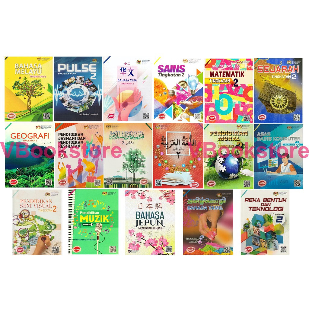 Ready Stock Texbook Secondary Form 2 Buku Teks Menengah Tingkatan 2 Bahasa Melayu Cina Eng 