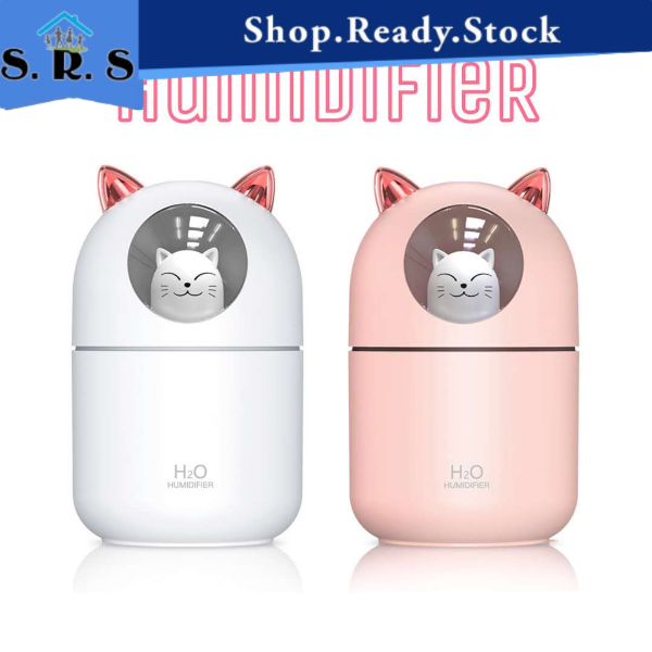 SRS_300mL DEER Cute Pet Air Humidifier Mini USB Air Diffuser Ultrasonic Car Air Freshener Aroma Mist Maker