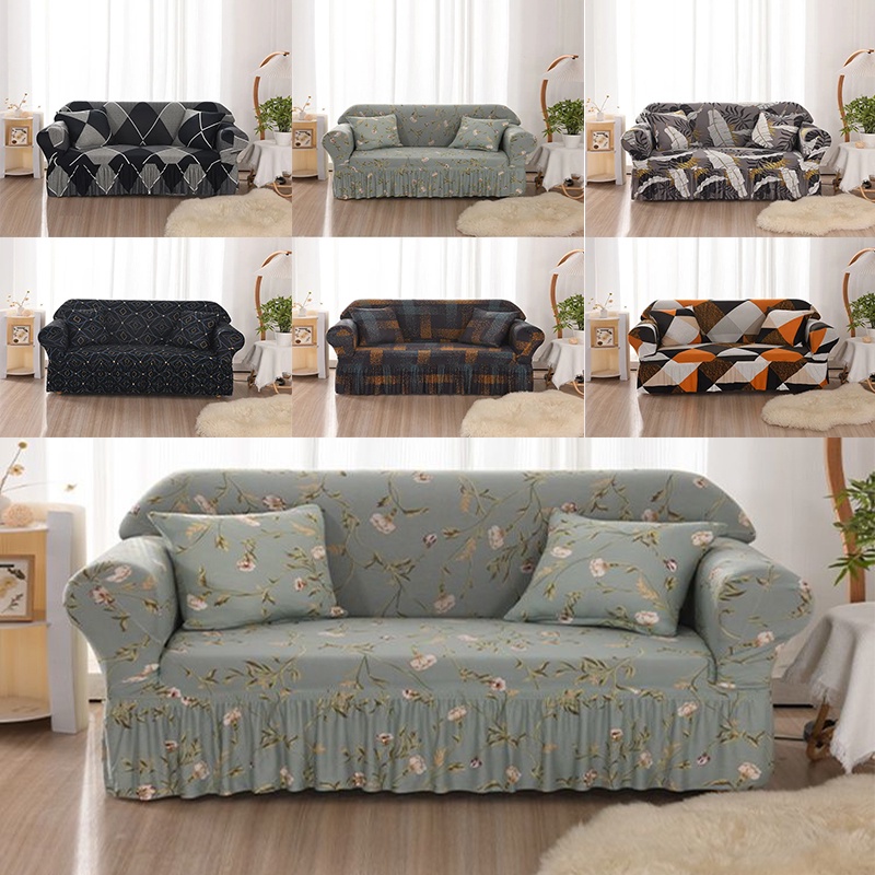 B Blesiya Stretchy Sofa Futon Seat Cushion Covers Couch Slipcover Protector Replacement Solid Color Color 4_Size S 