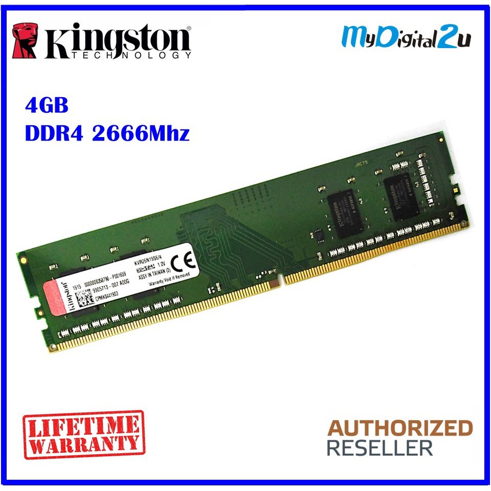 KINGSTON DDR4 2666MHZ PC Desktop RAM (4GB / 8GB/ 16GB) | Shopee Malaysia