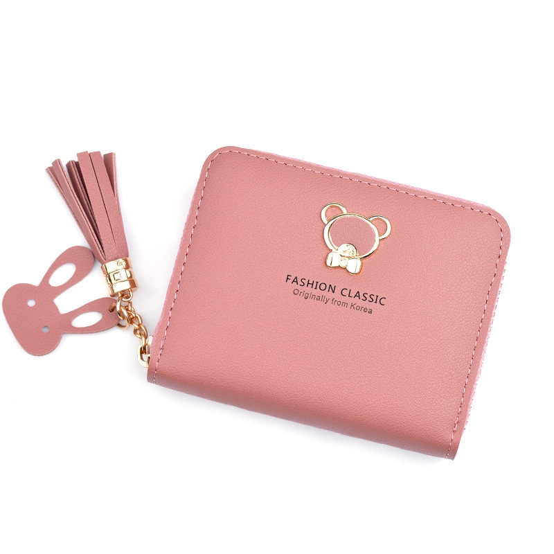 Dompet Kecil Comel Sedikit Beruang Pendek Ritsleting Dompet Kecil Comel Sedikit Beruang Pendek Ritsleting