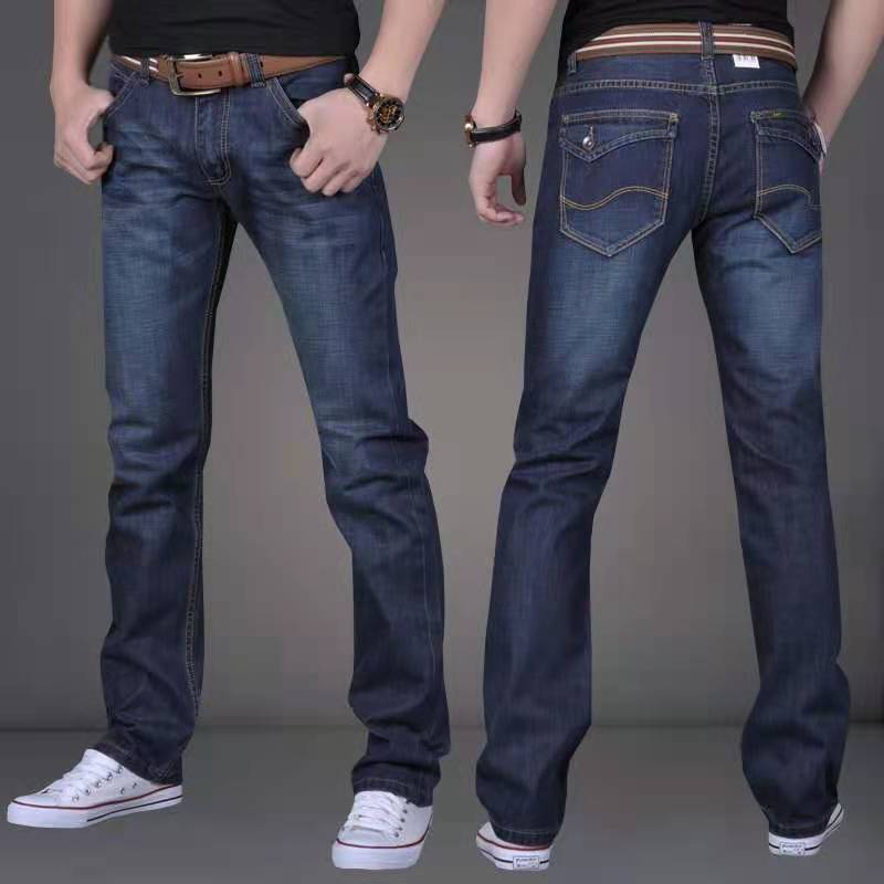 READY STOCK Men Denim Jeans Classic Long Pants Smart Casual Pant Plus ...