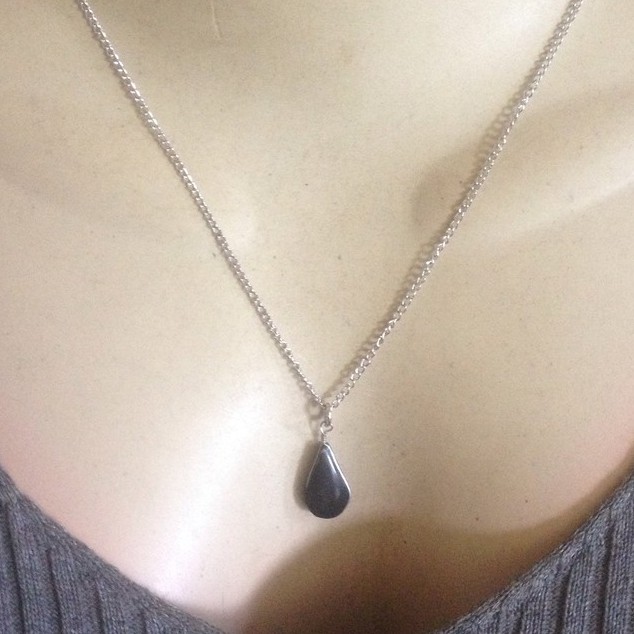 GREAT Black Onyx Protection Stone Peruvian Handcrafted Jewelry Necklace