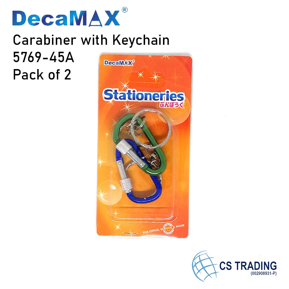 2 pcs x Decamax Carabiner Keychain / Key Chain
