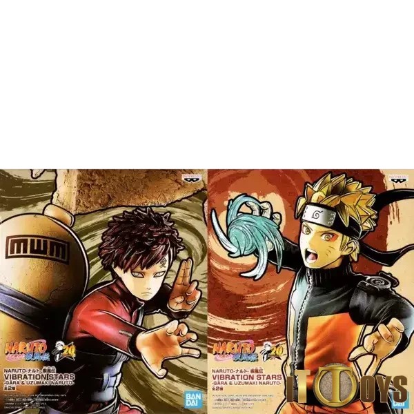 Bandai Banpresto Prize Figure Vibration Star Naruto Shippuden Naruto & Gara(Set Of 2)-[Ready Stock!]