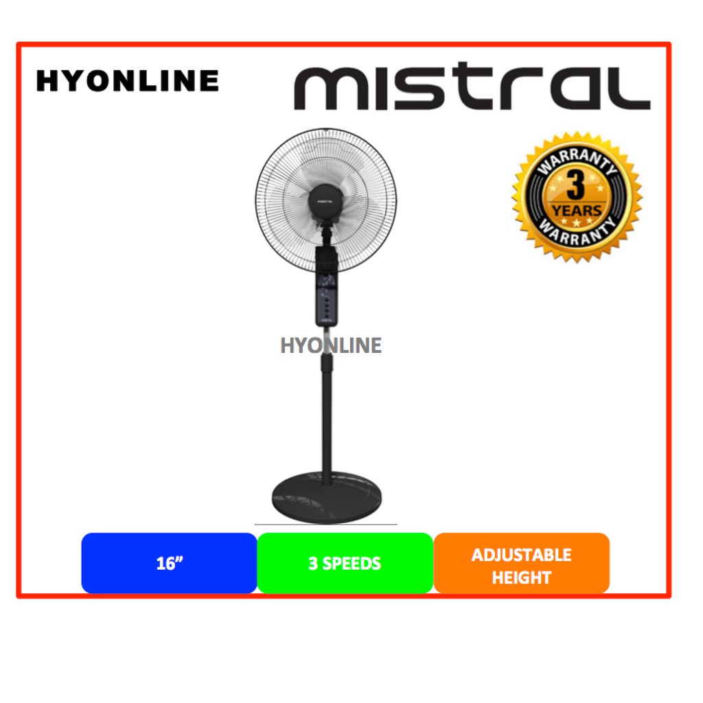 Msf16 Mistral 16 Stand Fan Mf16fs10n Midea 16 Stand Fan Shopee Malaysia