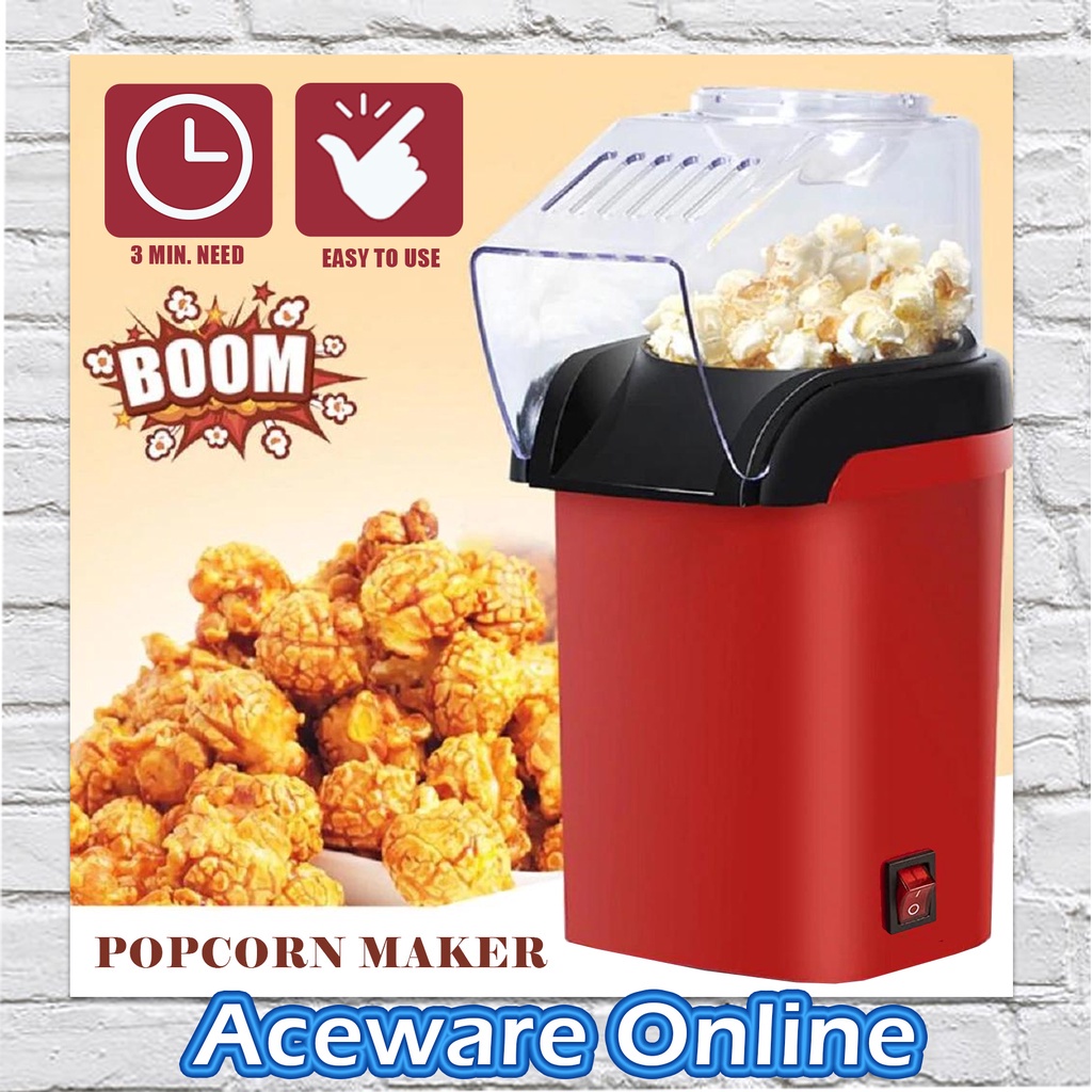 SK-299 Electric Popcorn Maker Automatic Machine Mesin Buat DIY 1200W Popcorn Maker Air Blowing Popper 爆米花机