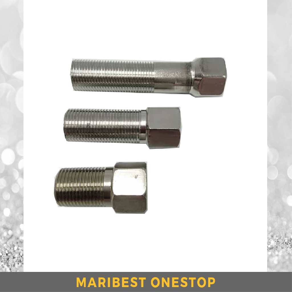 Stainless Steel Tap Connector Extension 1/2"F X 1/2" M
