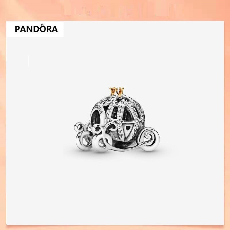 Pandora S925 Silver Disney Cinderella Exquisite Bomb Car Charm