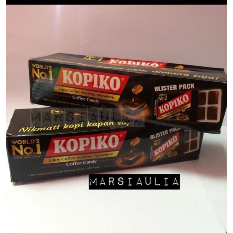 Kopiko Classic blister Candy 24 Grams 1 Box Contents 12 blister free