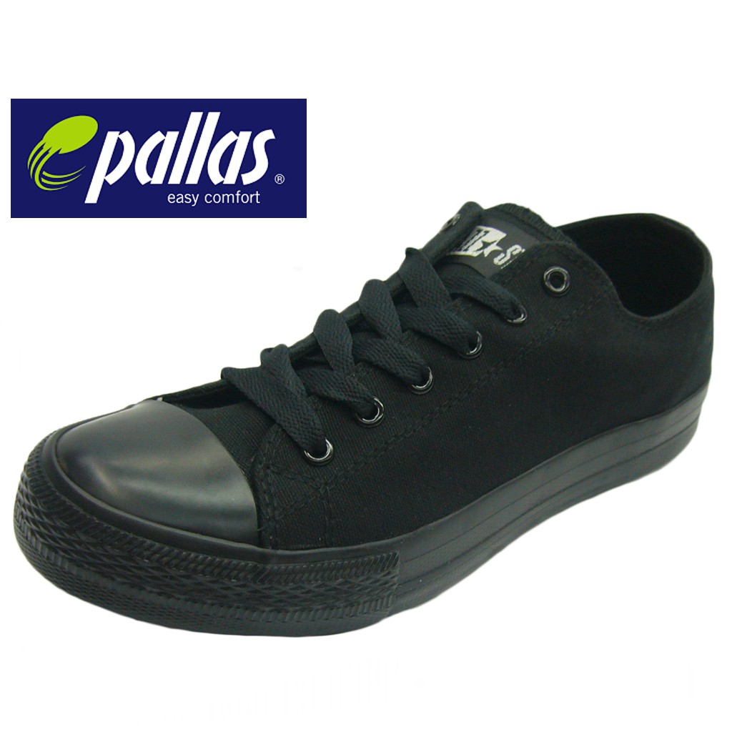 Pallas Jazz Star 407196abk Lo Cut Kasut Sekolah Hitam Black School Shoe