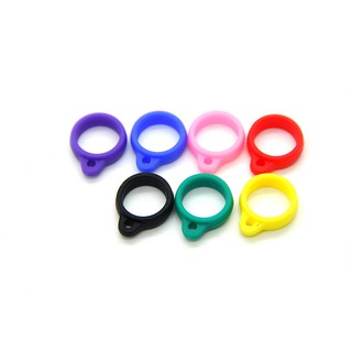 10pc Pod  Disposable  Silicone Lanyard Ring EVOD Necklace Ring Silicone ring hanging ring