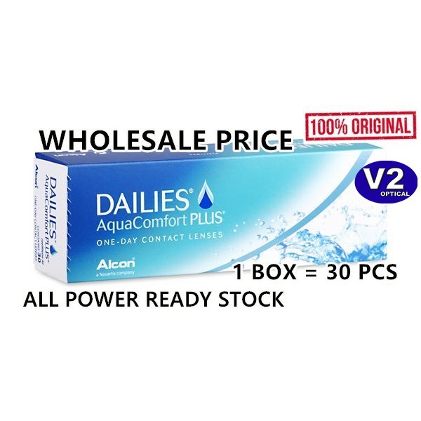 Dailies Aqua Comfort Plus Alcon Daily Lens One Day 0 50 To