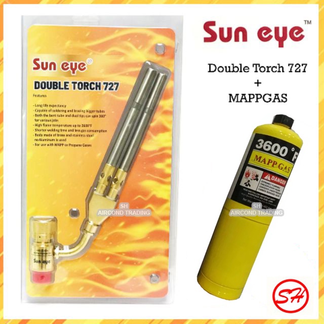 Sun Eye Double Torch 727 and MAPP gas MAPPGAS | Shopee Malaysia