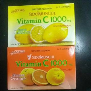 Vitamin C 1000 Mg Sidomuncul Contents 6 Sa
