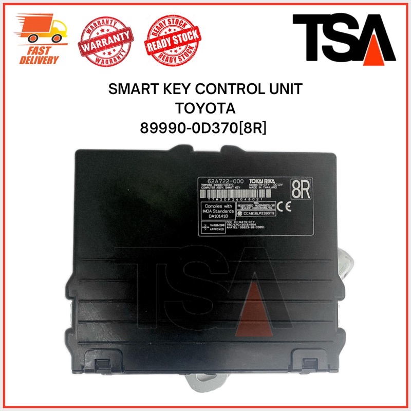 SMART KEY CONTROL UNIT TOYOTA 899900D370 [8R] Shopee Malaysia