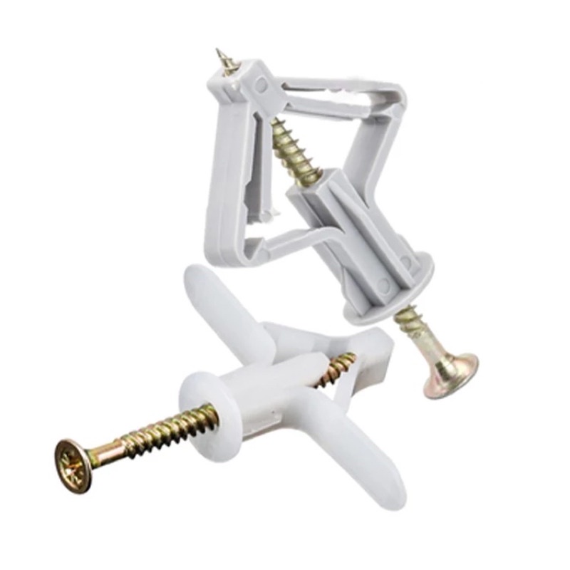 Good Quality Partition Wall Plug Butterfly Wall Plug Plaster Celling PVC Nylon x 100 pcs