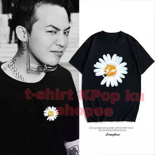 G Dragon Peaceminusone Flower Kpop T Shirt Shopee Malaysia