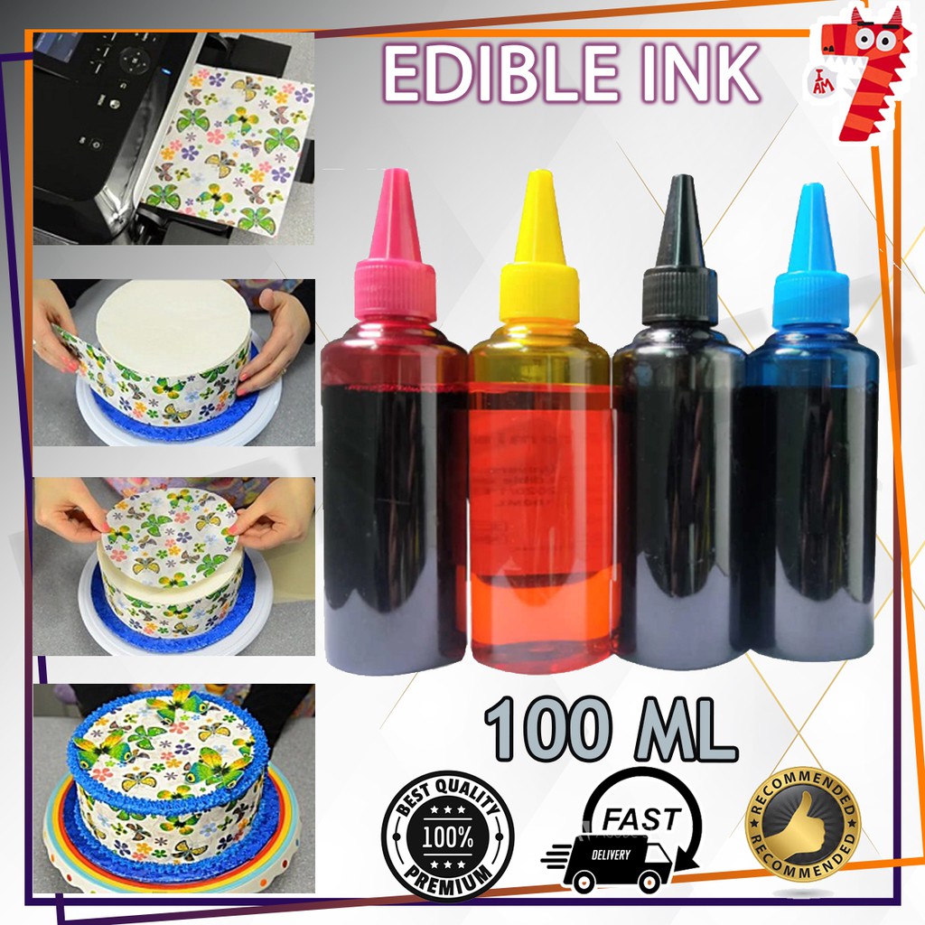 Edible Refill Ink 100ml Edible Ink, Edible Image Printer Ink, Edible