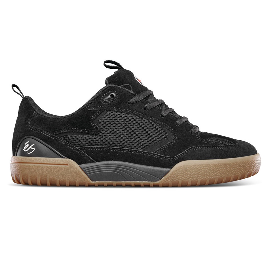 Es Quattro Skate Shoes ( Black/Gum ) Shopee Malaysia