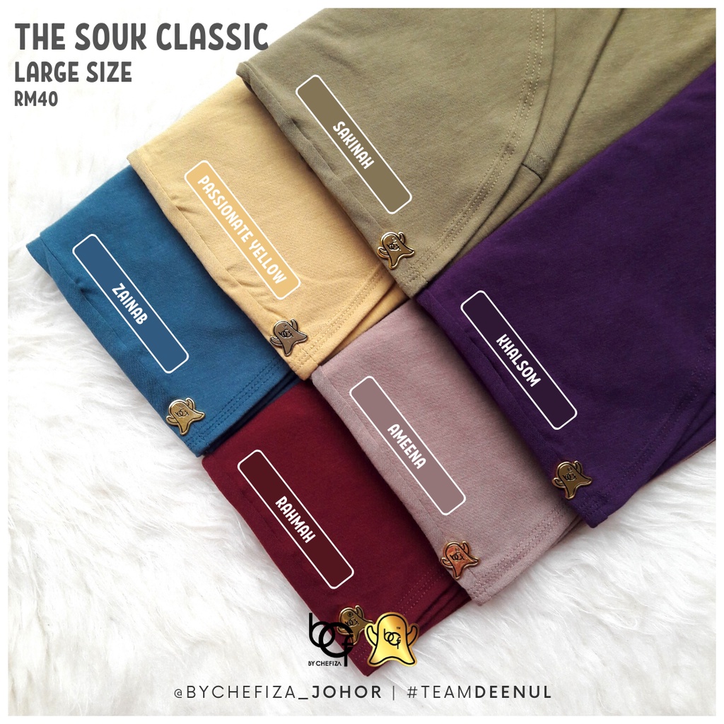 Buy By Chefiza Tudung Souk Hantu Bcf Large Size L Tudung Sarung Plain The Souk Classic Seetracker Malaysia