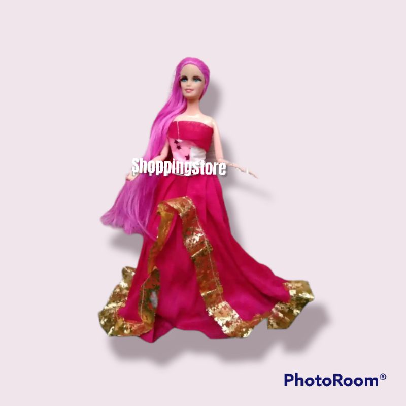 Barbie doll with long hair