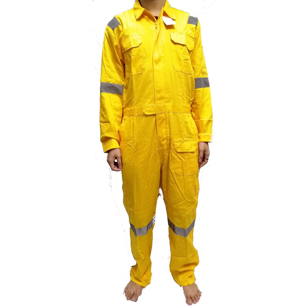 Pioneer Reflective Yellow Coverall-fire retardant-safety-workwear ...