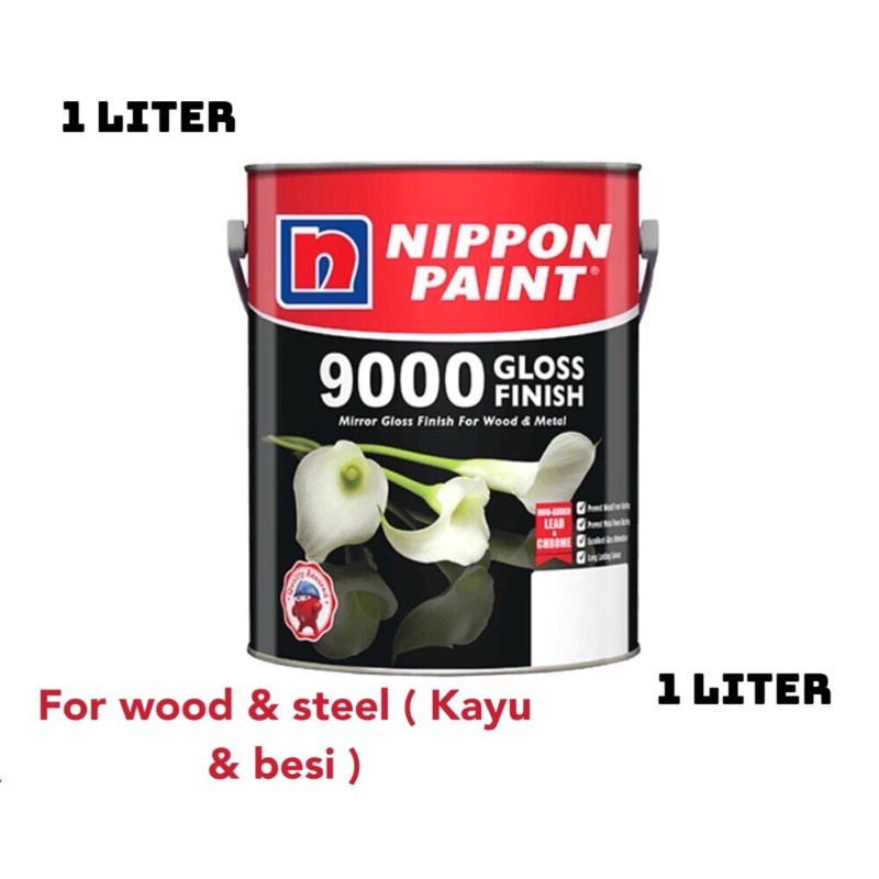 Buy Ready Stock Harga Murah Nippon Paint 9000 Gloss Finish Page 1 Gloss Paint Cat Minyak Besi Kayu 1liter Seetracker Malaysia