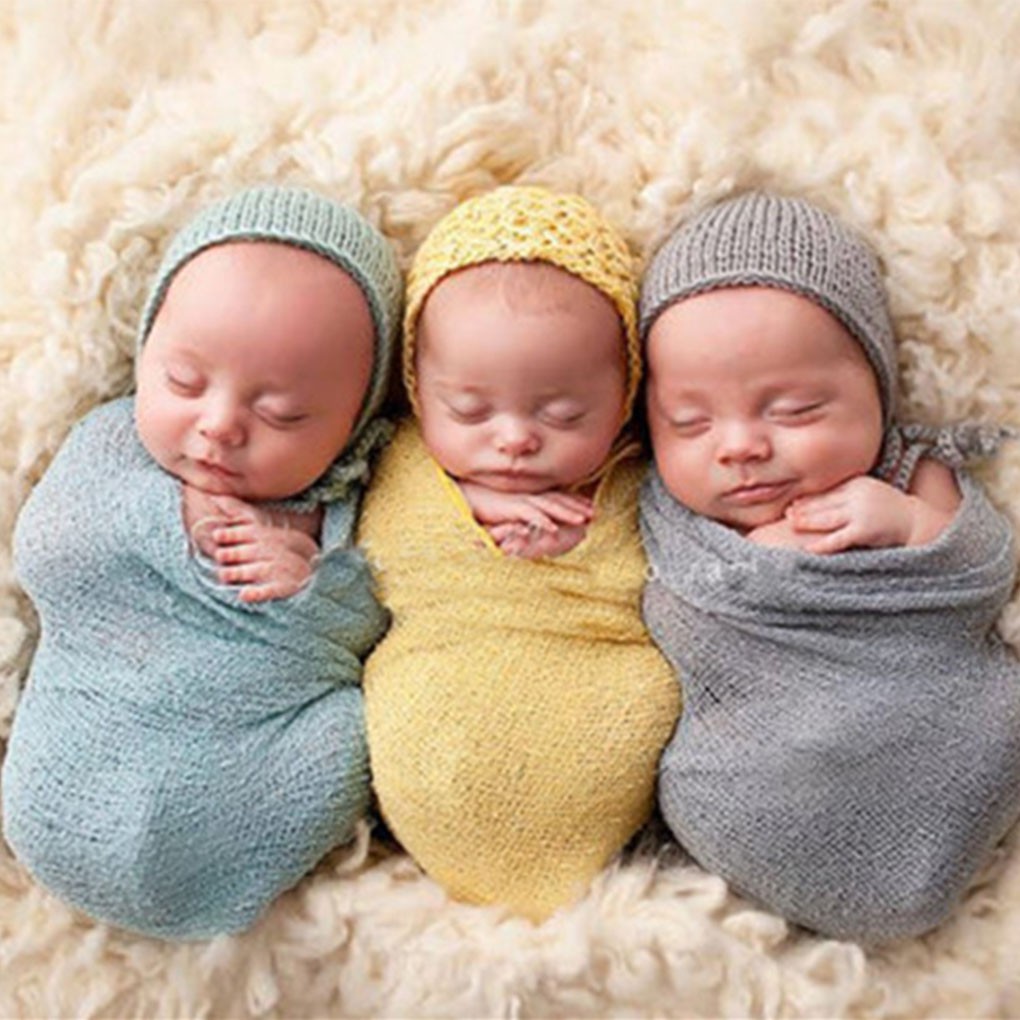 Baby Photography Props Blanket Wraps Stretch Knit Wrap Newborn Photo Wraps