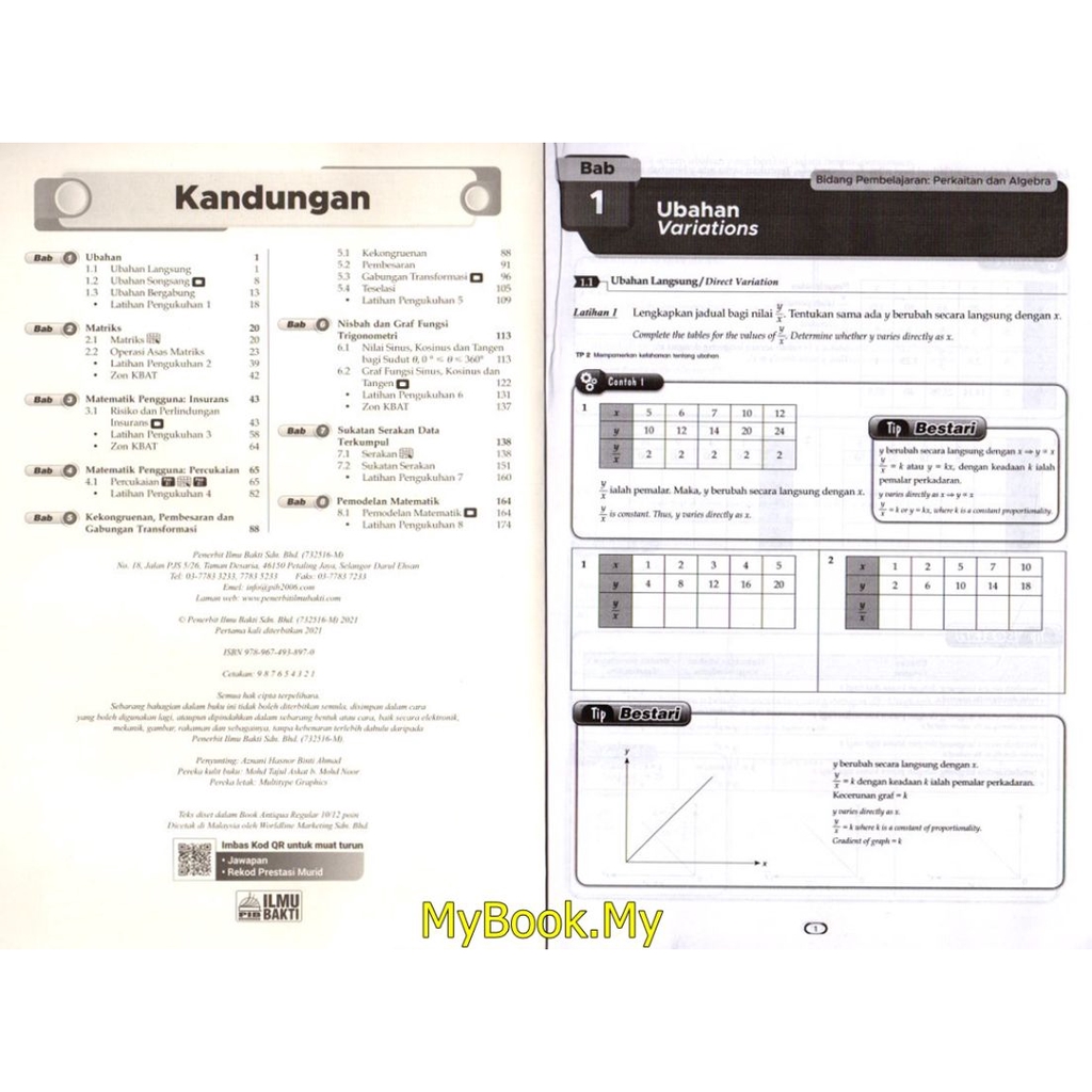 Myb Buku Latihan Modul A Spm Tingkatan 5 Mathematics Matematik Dwibahasa Ilmu Bakti Shopee Malaysia