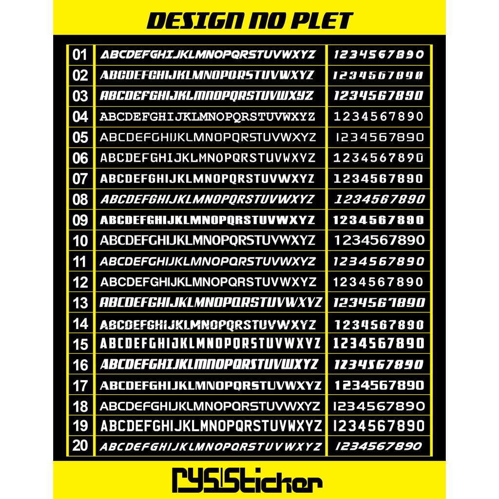 No Plet Cantik Tanam Semua Jenis Motor Y15zr Rs150 Lc135 Shopee Malaysia