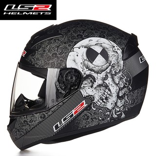 full face helmet skull design