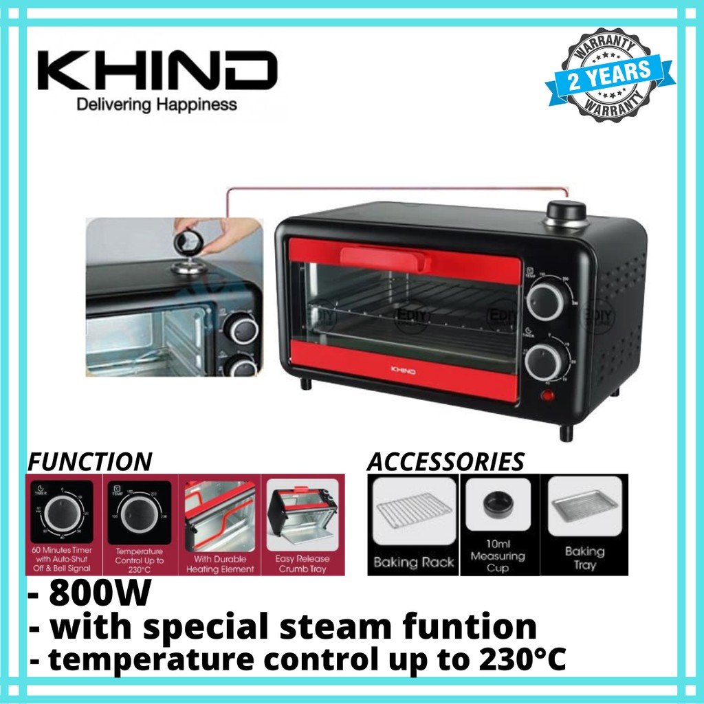 Khind Ot11h Electric Oven 11l New Model Shopee Malaysia