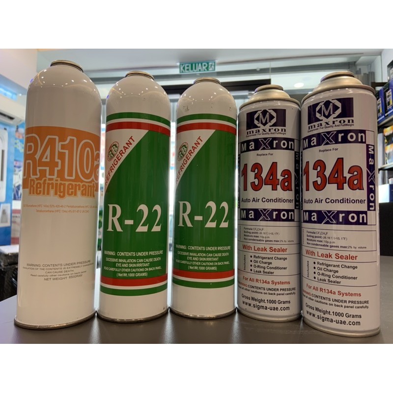 R22 R134a R410a Gas Refrigerant Gas Shopee Malaysia