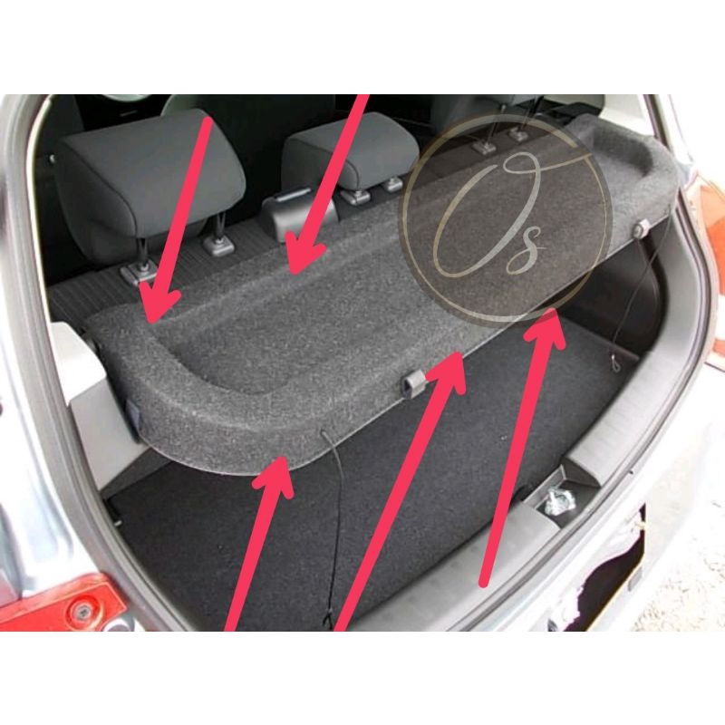 shopee: Suzuki swift papan pentutup rear speaker board Trunk Cargo Cover Close luggage security Parcel shelf trunk boot shield (0:0::;0:0::)
