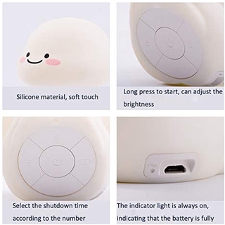 Ready🔥Quby cute lamp silicone night light table lamp night lamp bedroom